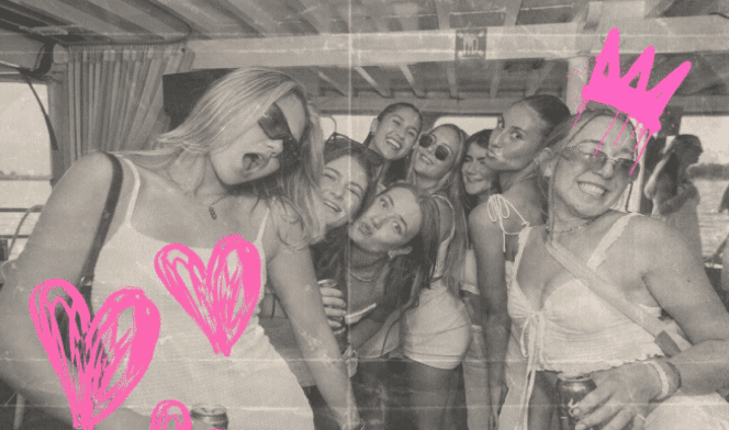 Group of friends celebrating